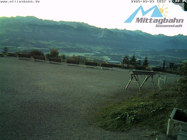 Archiv Foto Webcam Mittaggipfel - Blick nach Süden