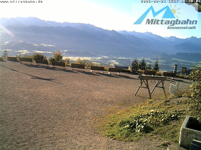 Archiv Foto Webcam Mittaggipfel - Blick nach Süden