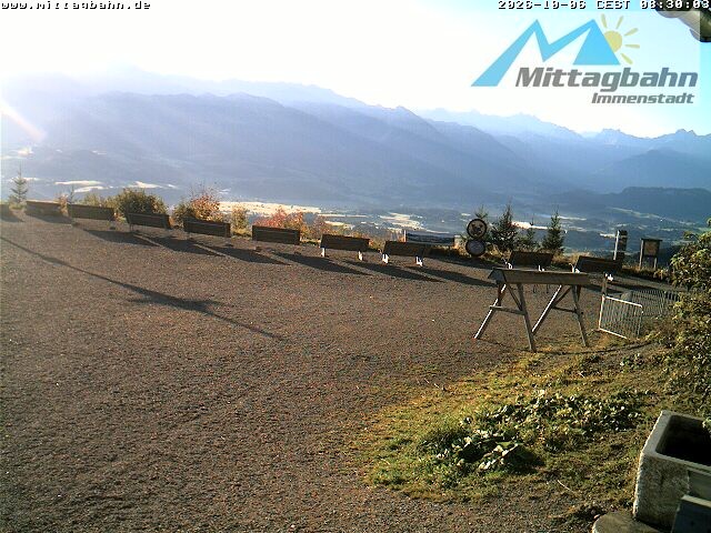 Archiv Foto Webcam Mittaggipfel - Blick nach Süden