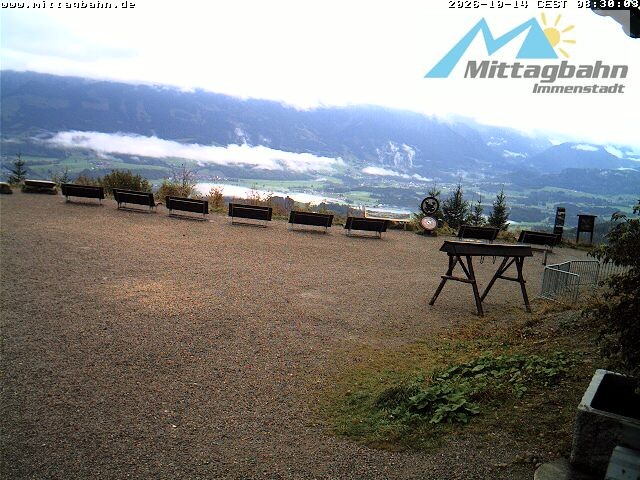 Archiv Foto Webcam Mittaggipfel - Blick nach Süden