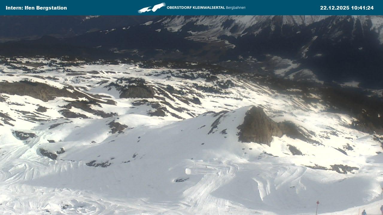 Archiv Foto Webcam Kleinwalsertal Ifenbergbahn - Station Hahnenköpfle