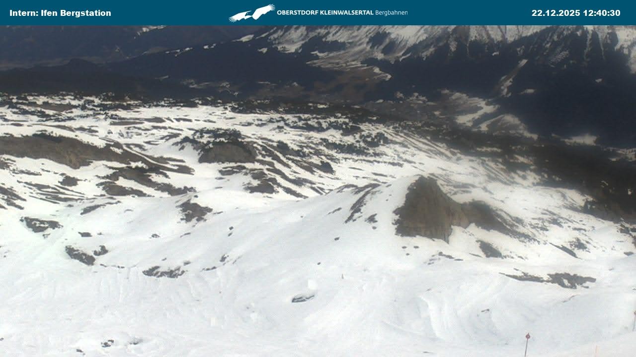 Archiv Foto Webcam Kleinwalsertal Ifenbergbahn - Station Hahnenköpfle