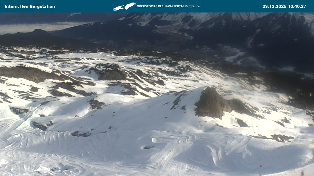 Archiv Foto Webcam Kleinwalsertal Ifenbergbahn - Station Hahnenköpfle