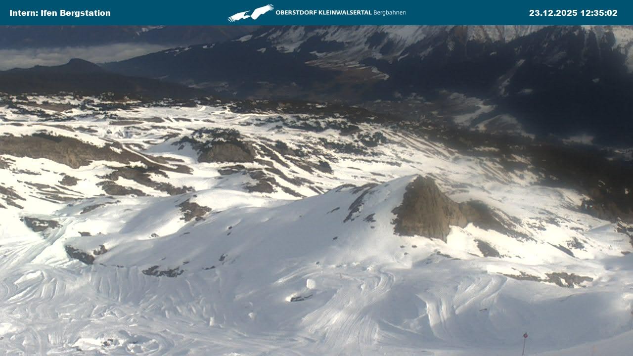 Archiv Foto Webcam Kleinwalsertal Ifenbergbahn - Station Hahnenköpfle