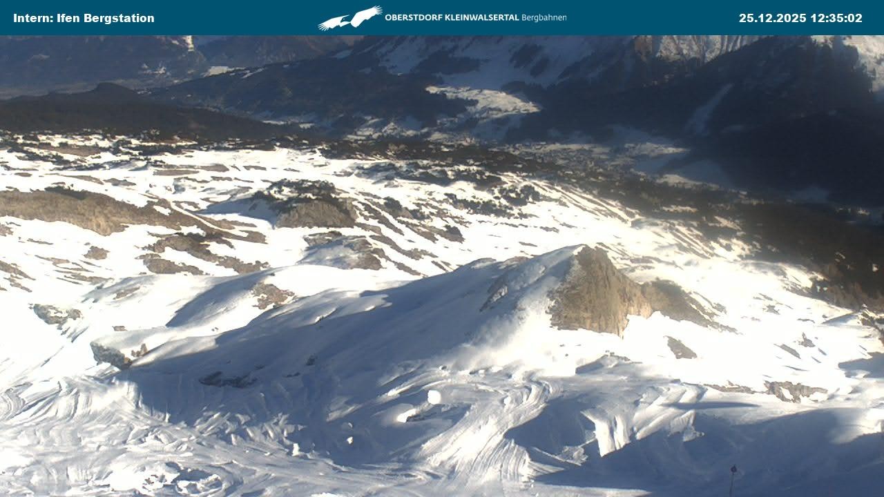 Archiv Foto Webcam Kleinwalsertal Ifenbergbahn - Station Hahnenköpfle