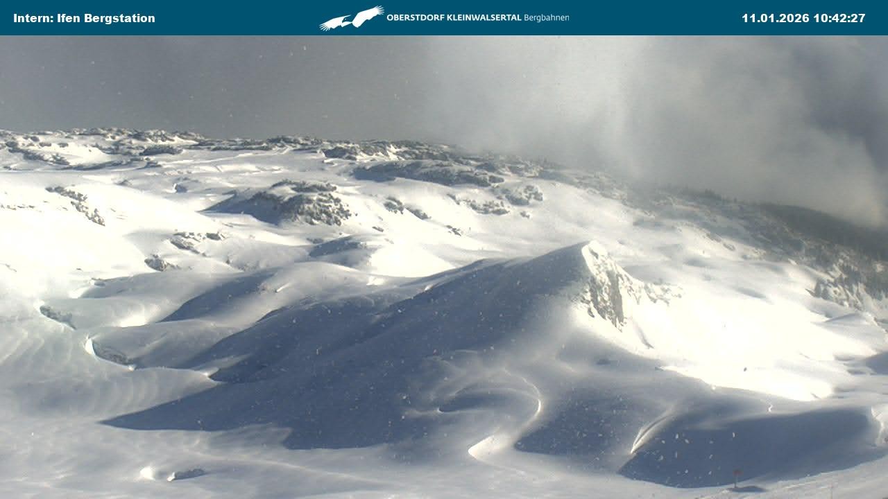 Archived image Webcam Top Station Hahnenköpfle - Ifenbergbahn