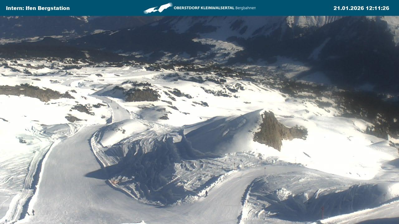 Archiv Foto Webcam Kleinwalsertal Ifenbergbahn - Station Hahnenköpfle