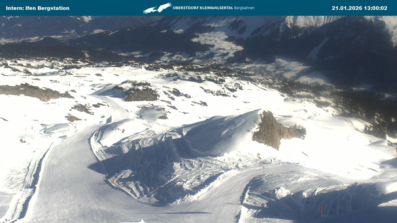 Archiv Foto Webcam Kleinwalsertal Ifenbergbahn - Station Hahnenköpfle