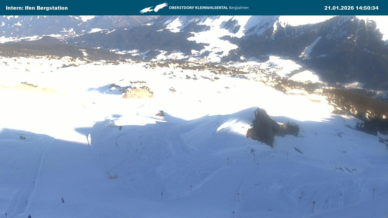 Archiv Foto Webcam Kleinwalsertal Ifenbergbahn - Station Hahnenköpfle