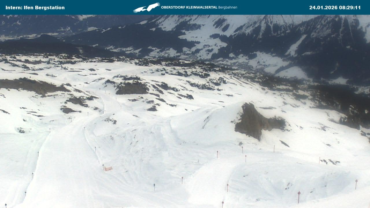 Archiv Foto Webcam Kleinwalsertal Ifenbergbahn - Station Hahnenköpfle