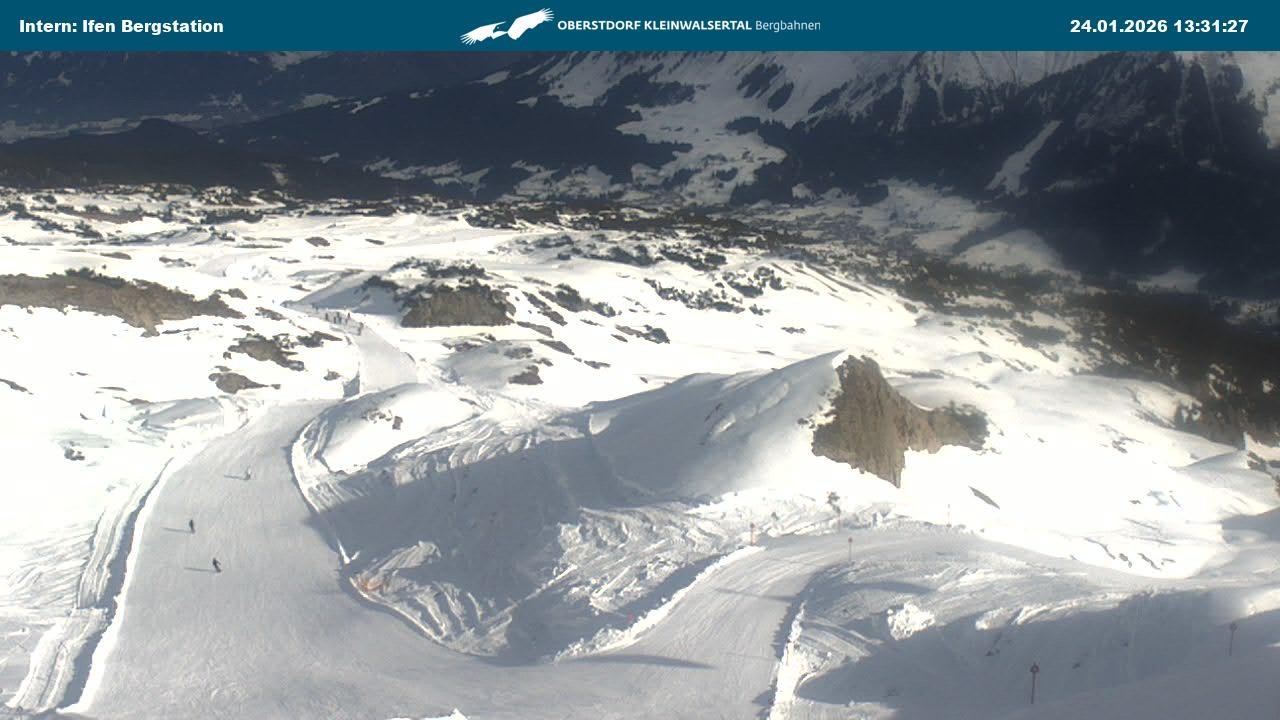 Archiv Foto Webcam Kleinwalsertal Ifenbergbahn - Station Hahnenköpfle