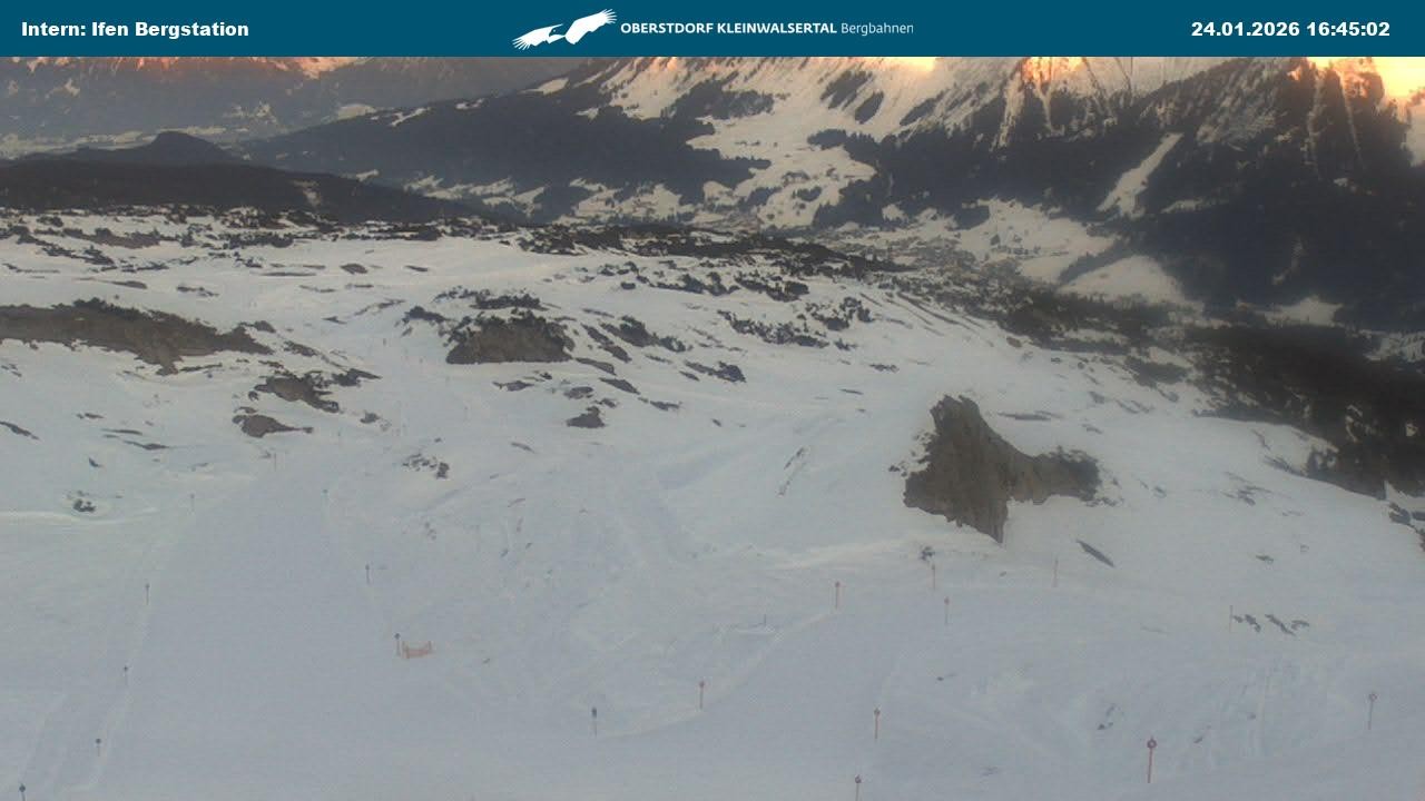 Archiv Foto Webcam Kleinwalsertal Ifenbergbahn - Station Hahnenköpfle