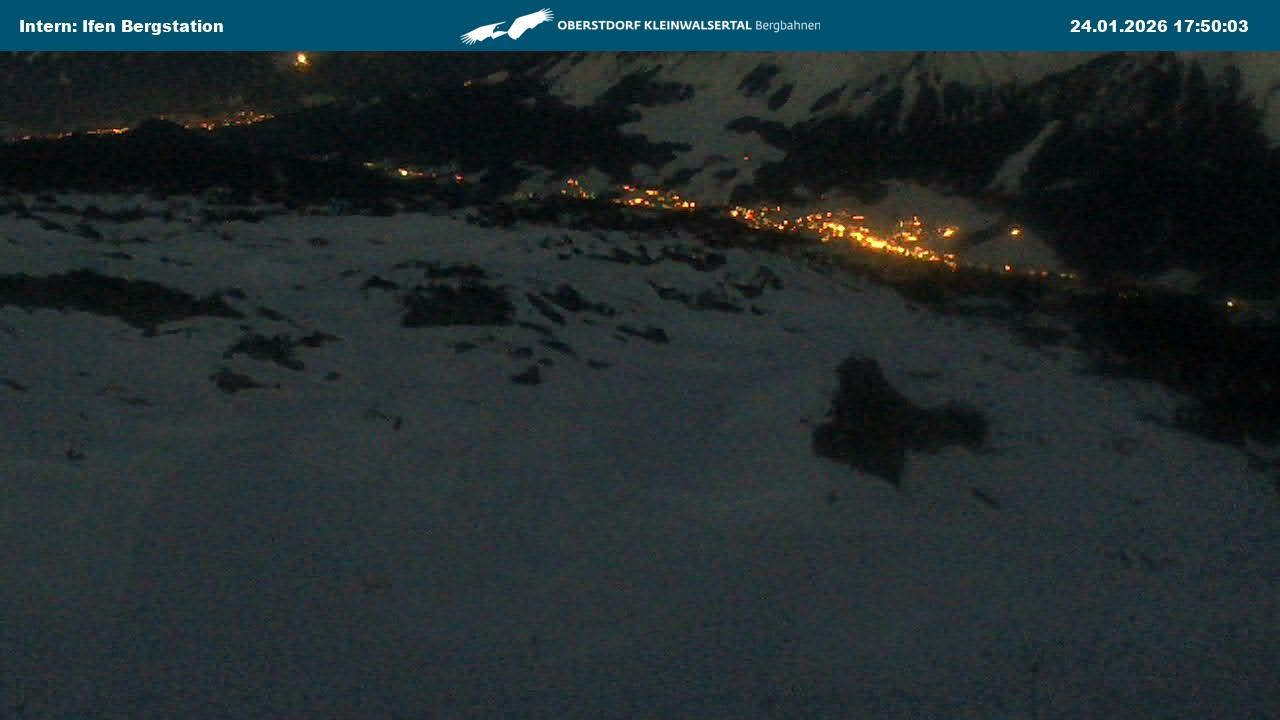 Archiv Foto Webcam Kleinwalsertal Ifenbergbahn - Station Hahnenköpfle