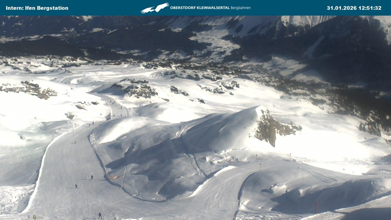 Archiv Foto Webcam Kleinwalsertal Ifenbergbahn - Station Hahnenköpfle