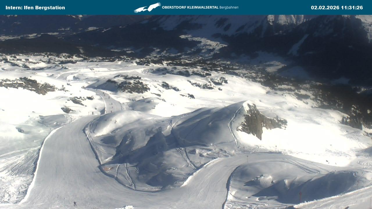 Archiv Foto Webcam Kleinwalsertal Ifenbergbahn - Station Hahnenköpfle