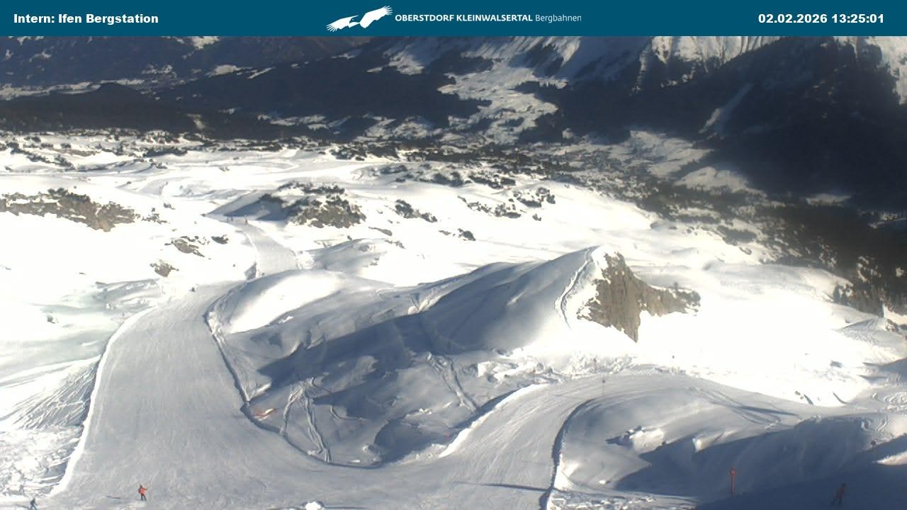 Archiv Foto Webcam Kleinwalsertal Ifenbergbahn - Station Hahnenköpfle
