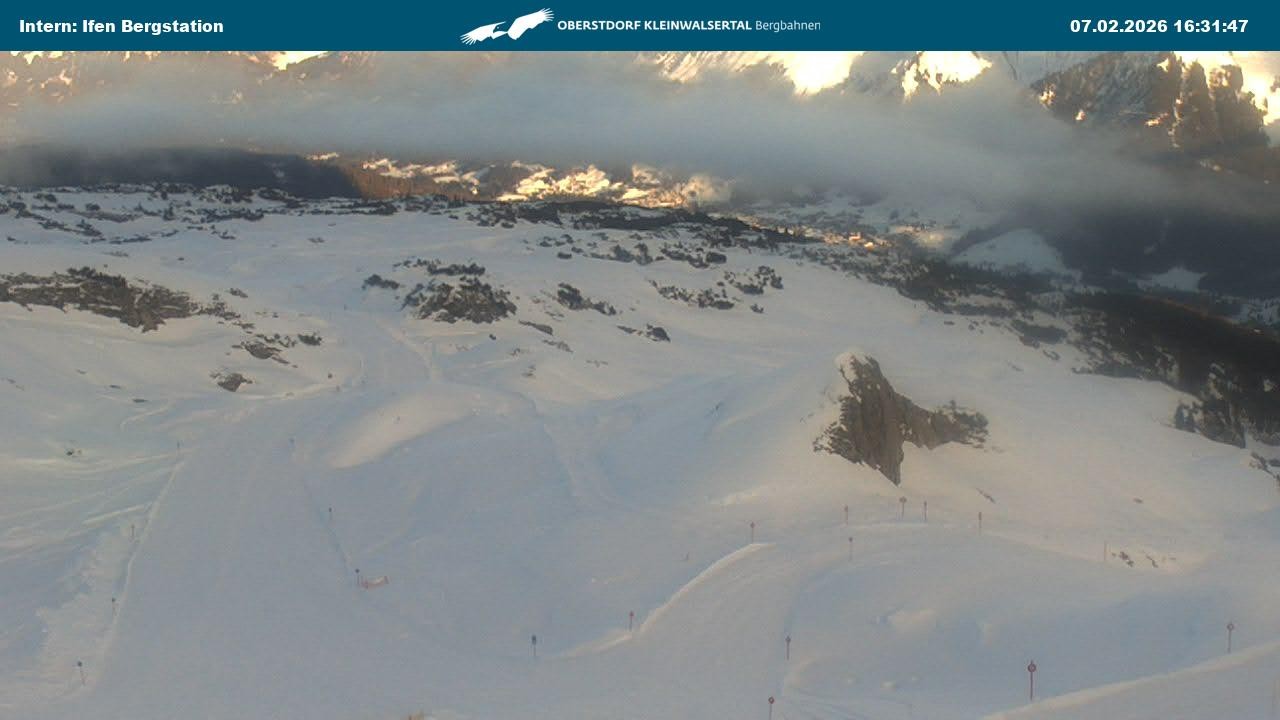 Archived image Webcam Top Station Hahnenköpfle - Ifenbergbahn