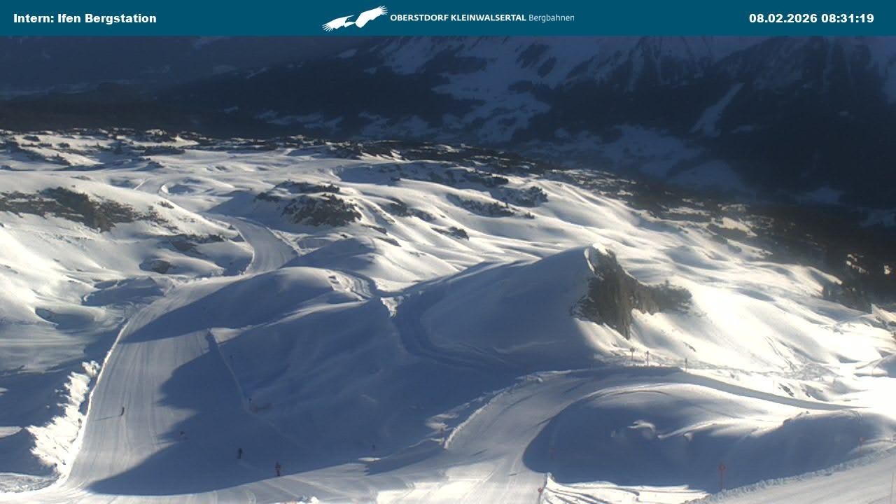 Archiv Foto Webcam Kleinwalsertal Ifenbergbahn - Station Hahnenköpfle