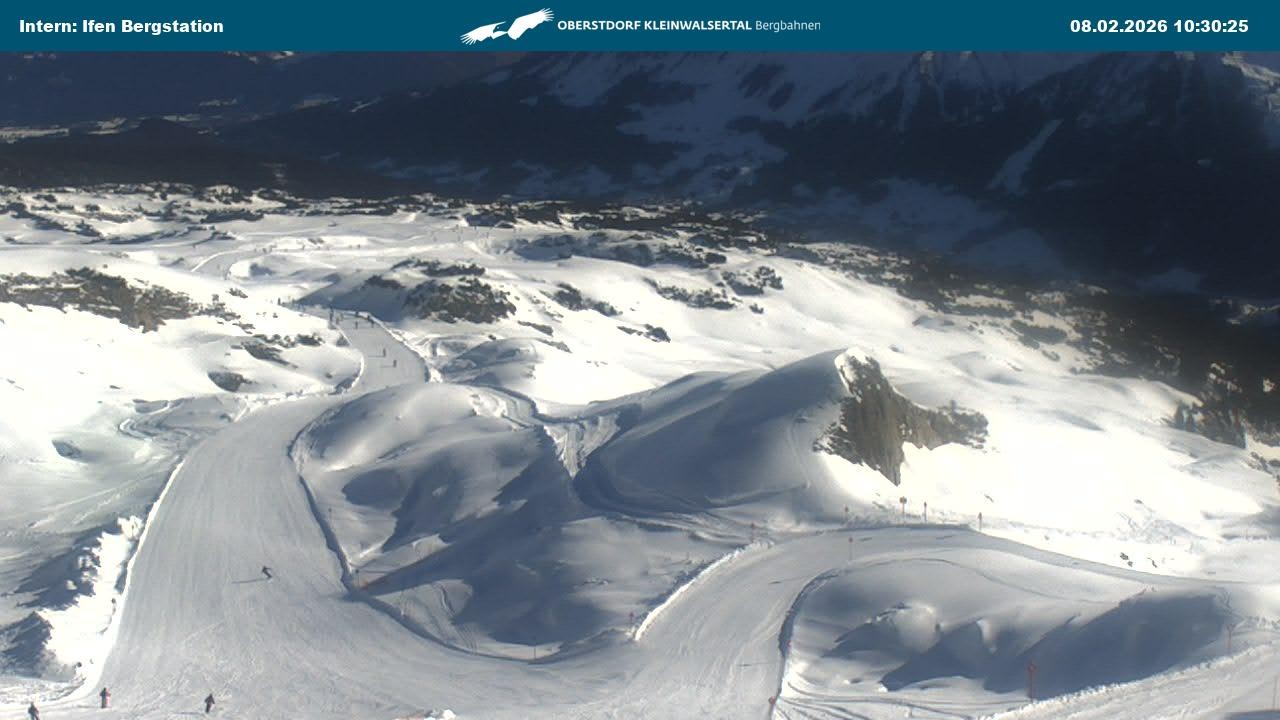 Archiv Foto Webcam Kleinwalsertal Ifenbergbahn - Station Hahnenköpfle