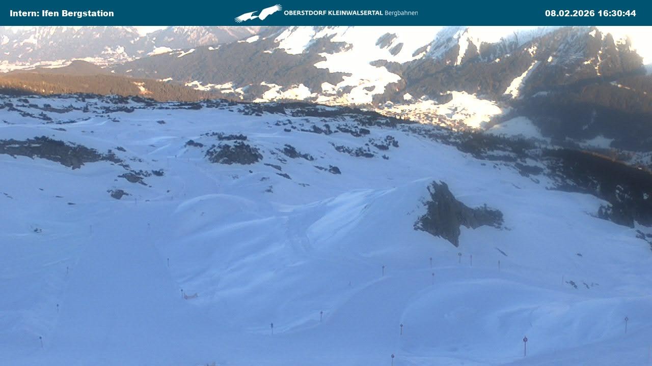 Archived image Webcam Top Station Hahnenköpfle - Ifenbergbahn