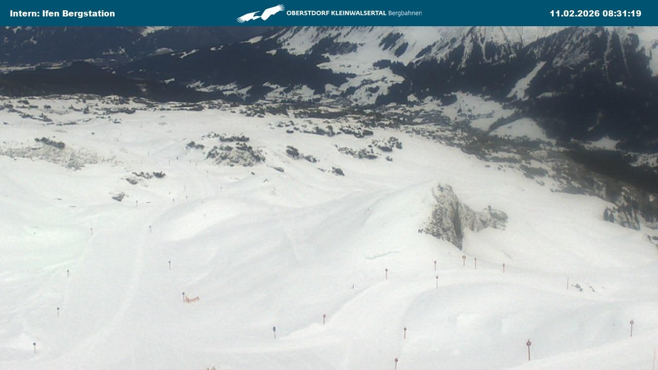 Archiv Foto Webcam Kleinwalsertal Ifenbergbahn - Station Hahnenköpfle