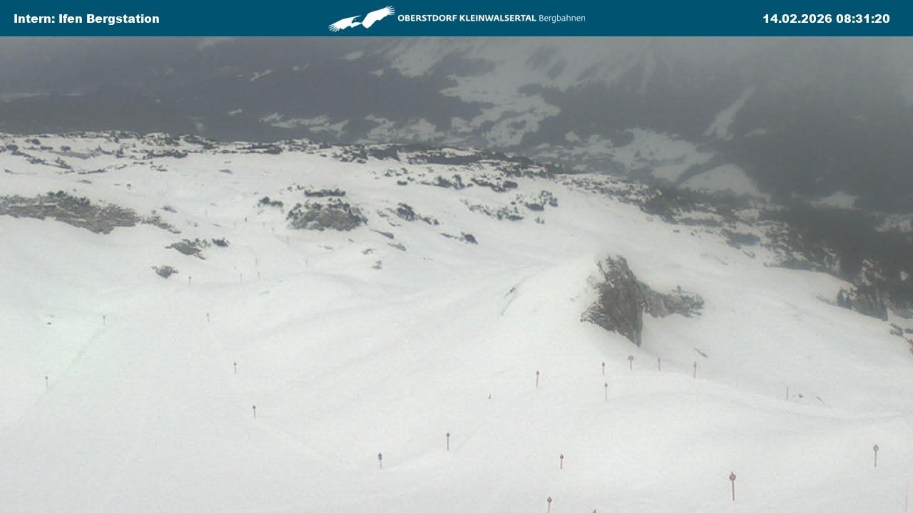 Archiv Foto Webcam Kleinwalsertal Ifenbergbahn - Station Hahnenköpfle