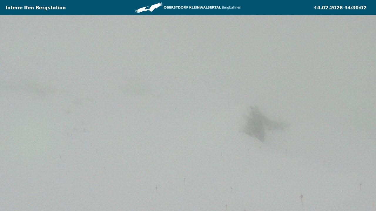 Archiv Foto Webcam Kleinwalsertal Ifenbergbahn - Station Hahnenköpfle