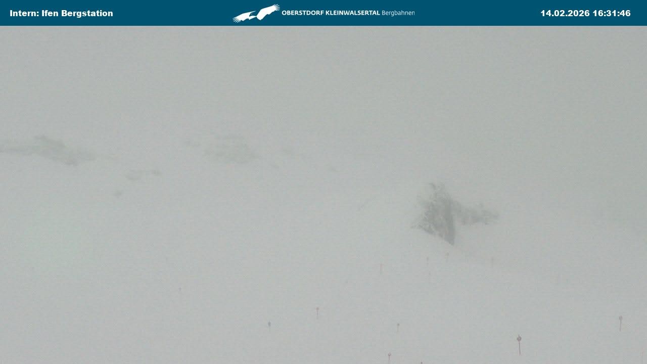 Archiv Foto Webcam Kleinwalsertal Ifenbergbahn - Station Hahnenköpfle