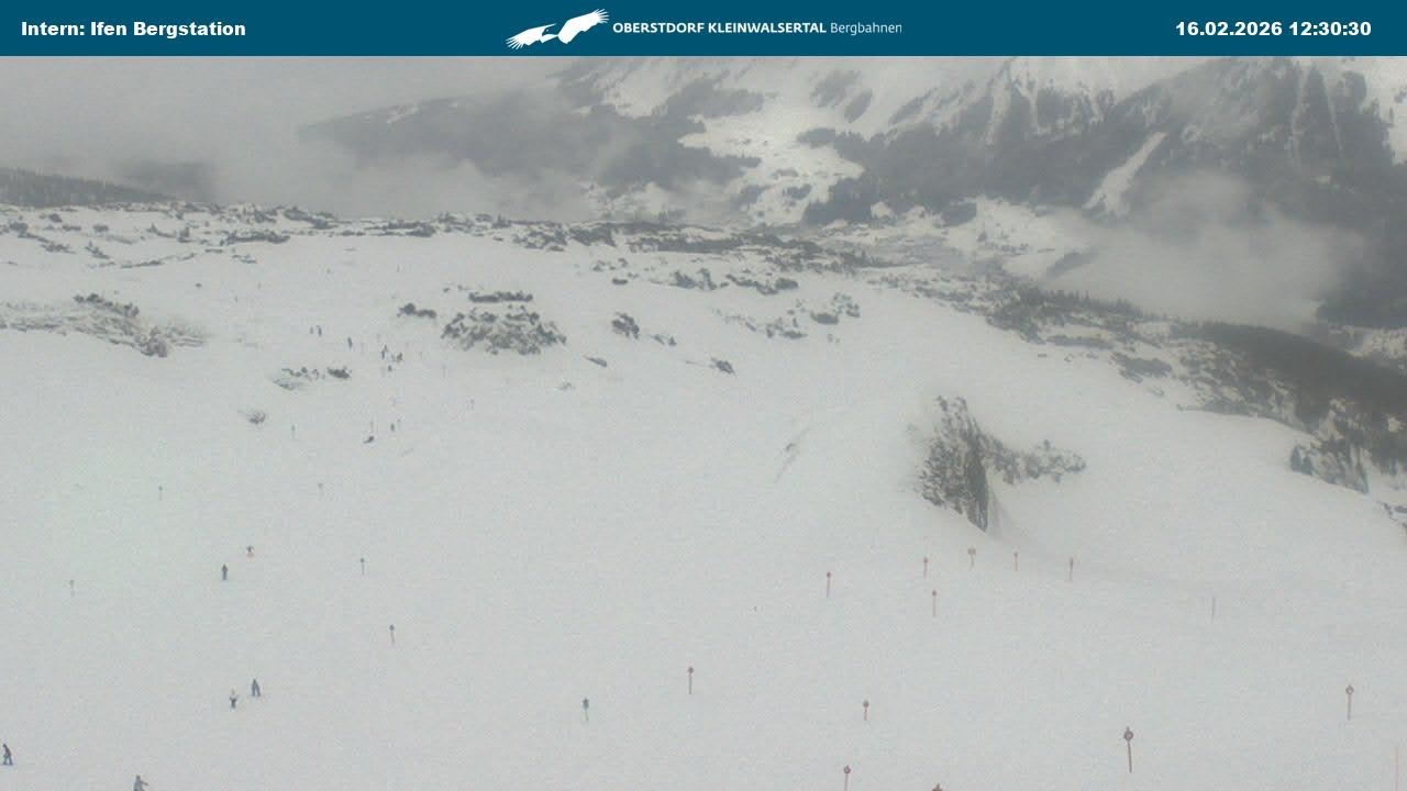 Archiv Foto Webcam Kleinwalsertal Ifenbergbahn - Station Hahnenköpfle