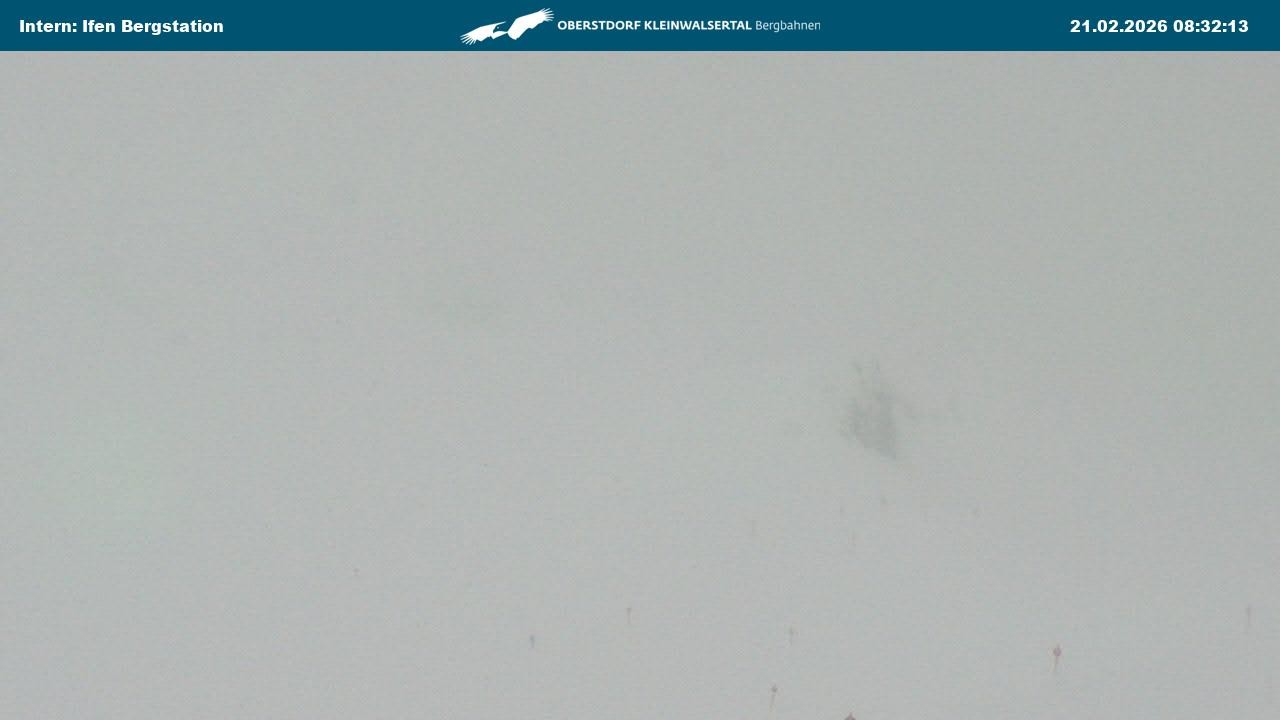 Archiv Foto Webcam Kleinwalsertal Ifenbergbahn - Station Hahnenköpfle