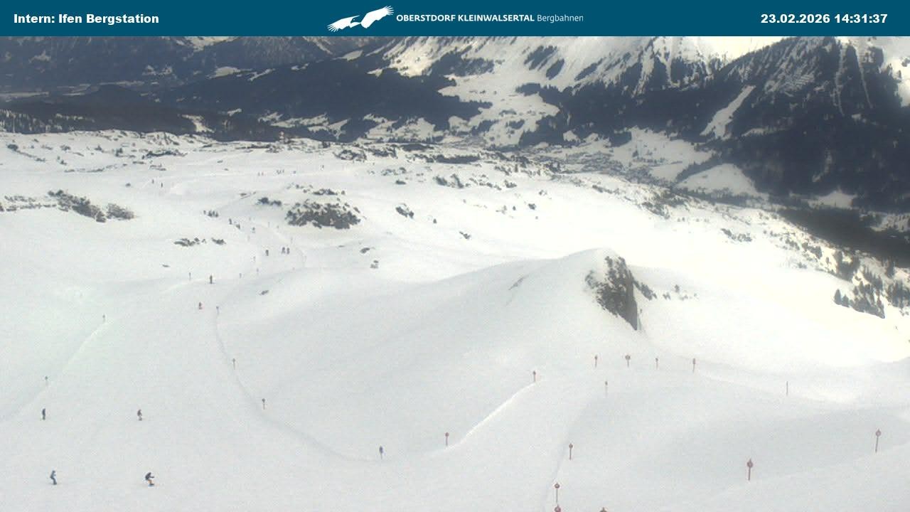 Archiv Foto Webcam Kleinwalsertal Ifenbergbahn - Station Hahnenköpfle