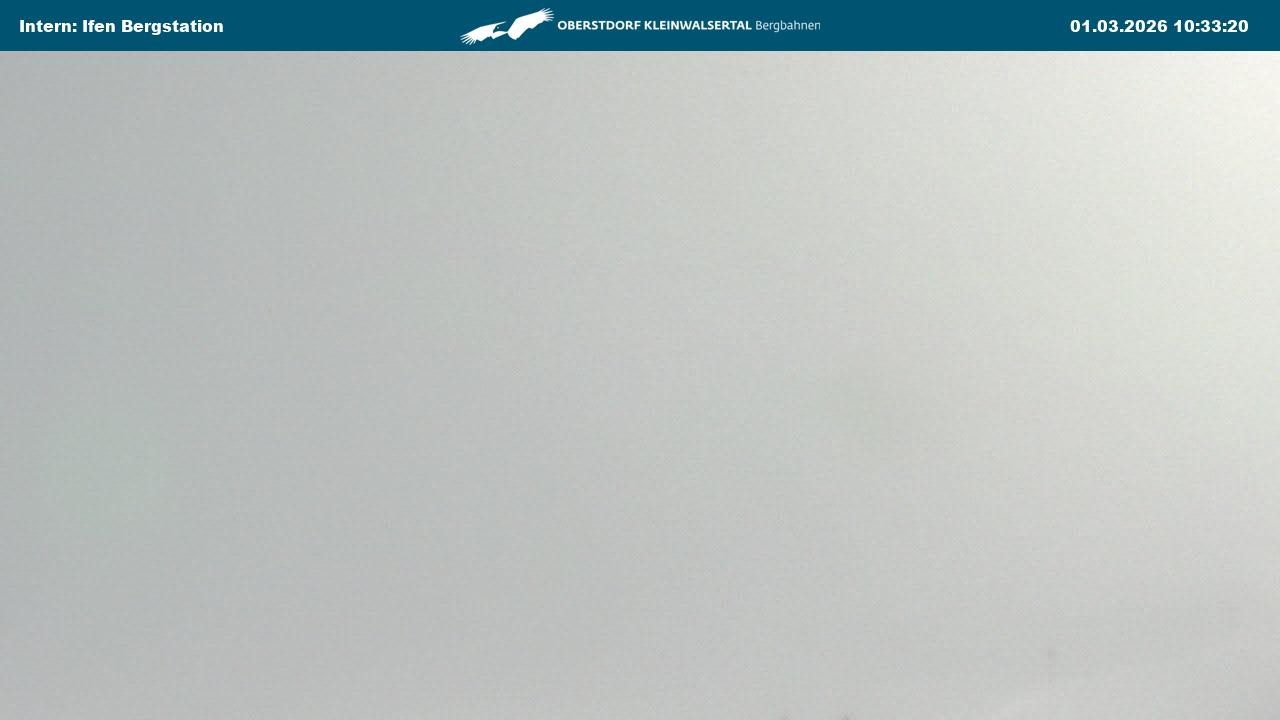 Archiv Foto Webcam Kleinwalsertal Ifenbergbahn - Station Hahnenköpfle