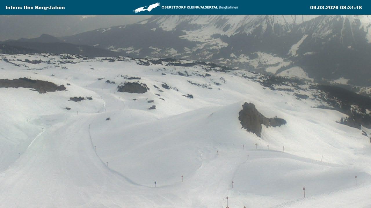 Archiv Foto Webcam Kleinwalsertal Ifenbergbahn - Station Hahnenköpfle