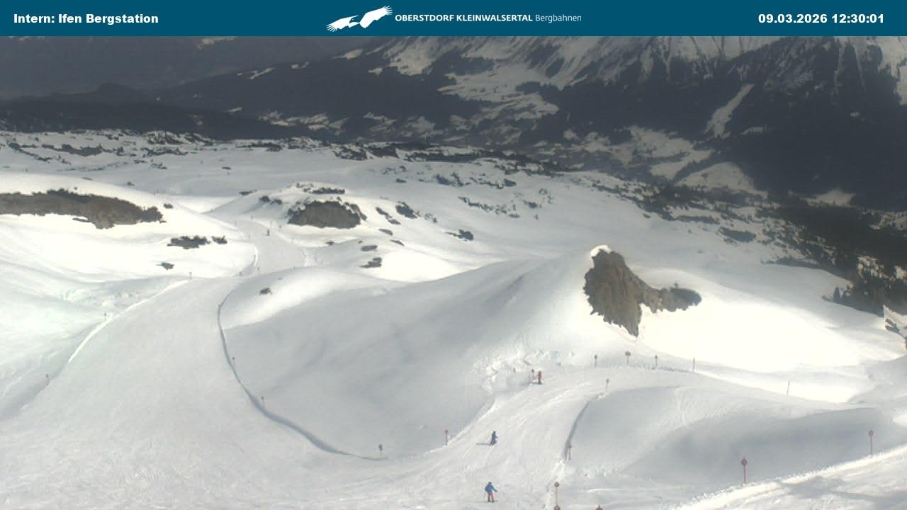 Archiv Foto Webcam Kleinwalsertal Ifenbergbahn - Station Hahnenköpfle