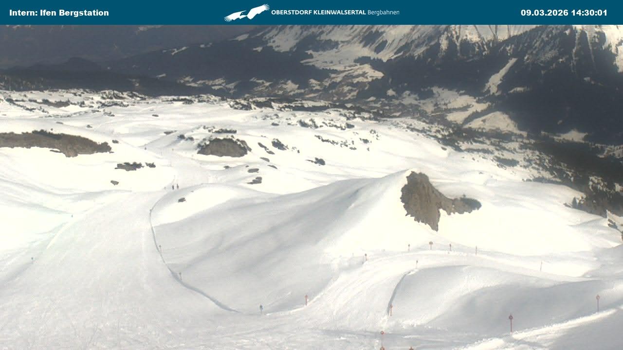 Archiv Foto Webcam Kleinwalsertal Ifenbergbahn - Station Hahnenköpfle