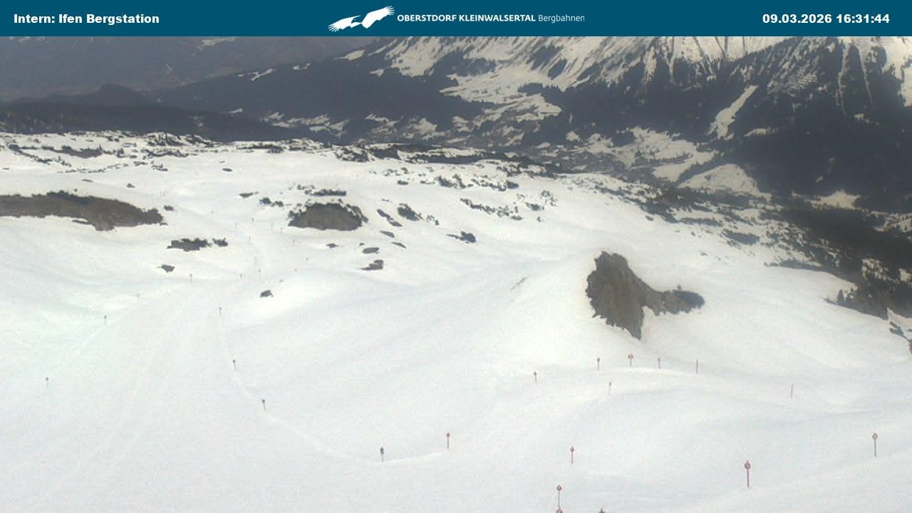 Archiv Foto Webcam Kleinwalsertal Ifenbergbahn - Station Hahnenköpfle