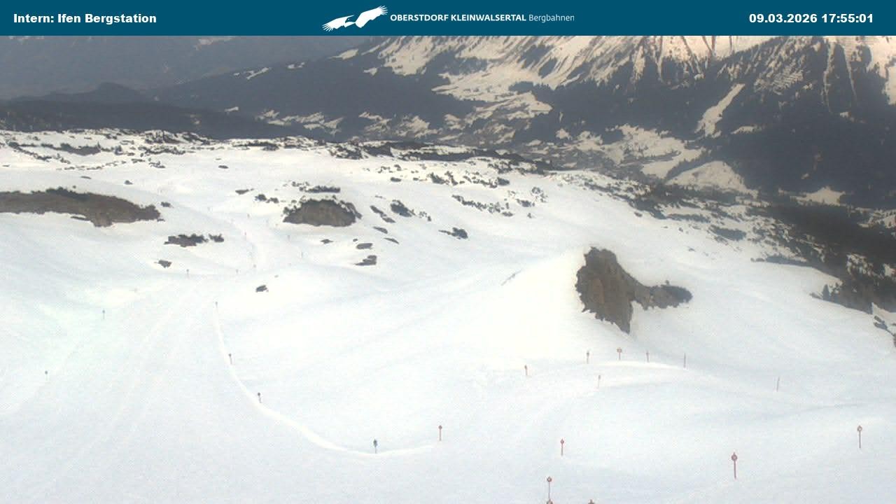 Archiv Foto Webcam Kleinwalsertal Ifenbergbahn - Station Hahnenköpfle
