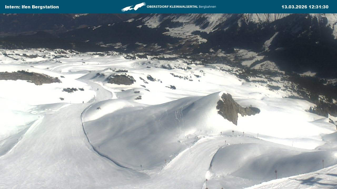 Archived image Webcam Top Station Hahnenköpfle - Ifenbergbahn