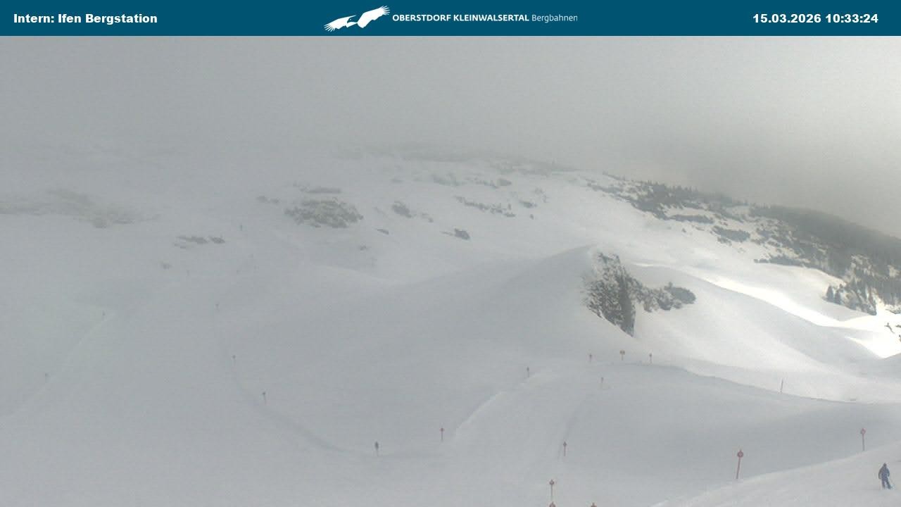Archiv Foto Webcam Kleinwalsertal Ifenbergbahn - Station Hahnenköpfle