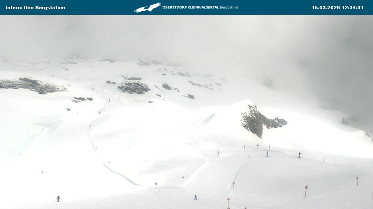 Archiv Foto Webcam Kleinwalsertal Ifenbergbahn - Station Hahnenköpfle