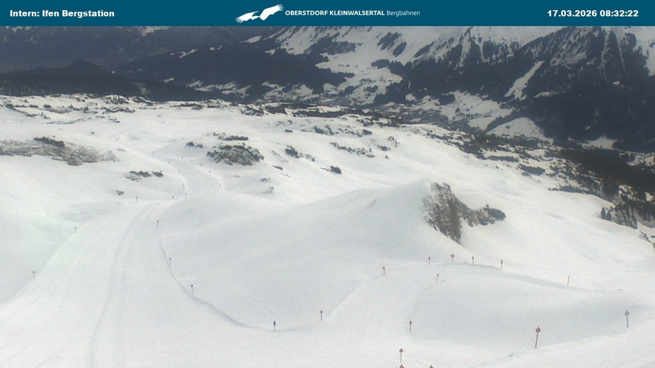 Archiv Foto Webcam Kleinwalsertal Ifenbergbahn - Station Hahnenköpfle