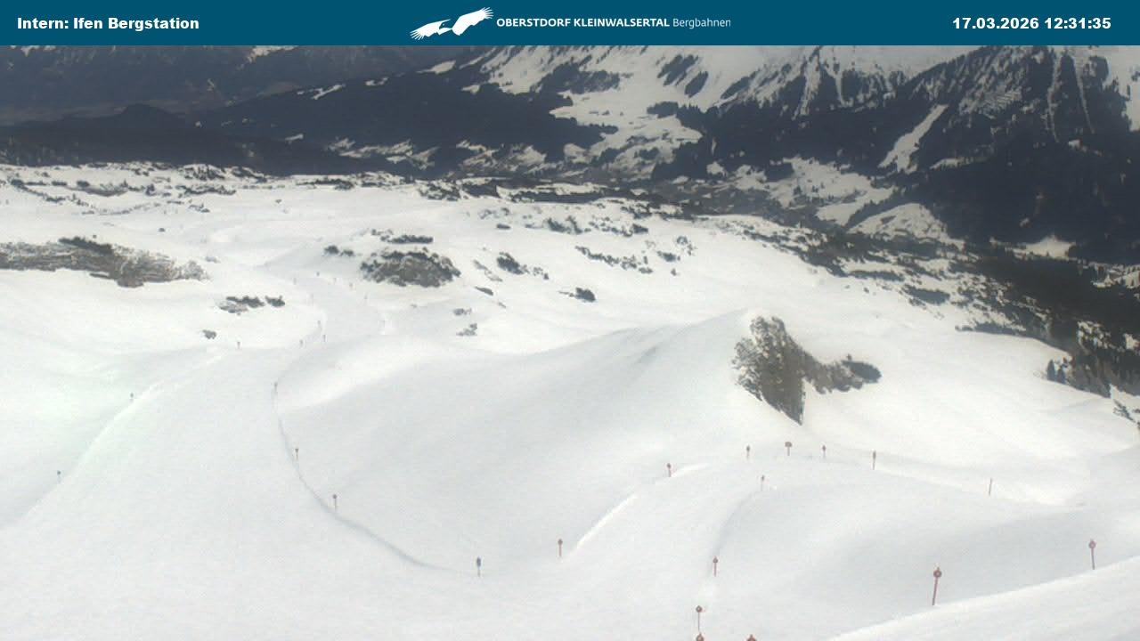 Archiv Foto Webcam Kleinwalsertal Ifenbergbahn - Station Hahnenköpfle