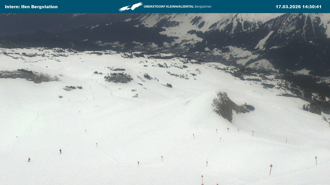 Archiv Foto Webcam Kleinwalsertal Ifenbergbahn - Station Hahnenköpfle