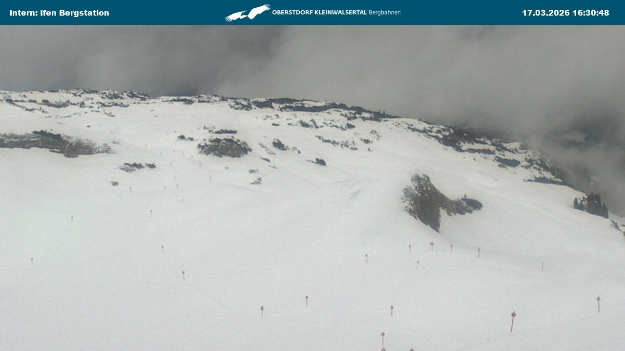 Archiv Foto Webcam Kleinwalsertal Ifenbergbahn - Station Hahnenköpfle
