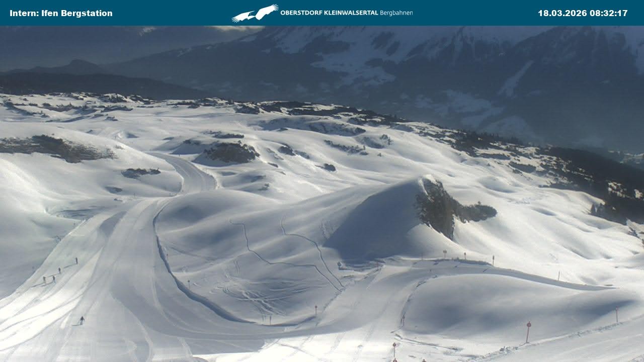 Archiv Foto Webcam Kleinwalsertal Ifenbergbahn - Station Hahnenköpfle