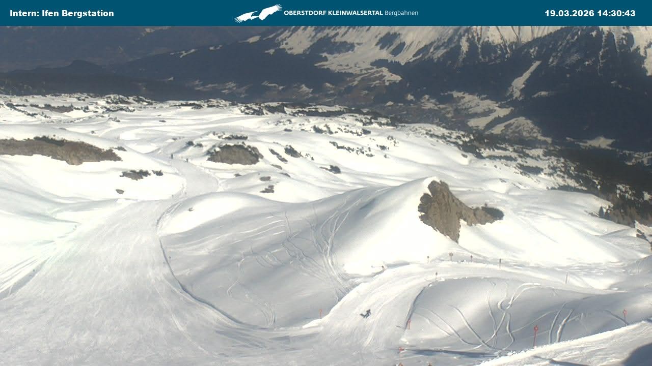 Archiv Foto Webcam Kleinwalsertal Ifenbergbahn - Station Hahnenköpfle