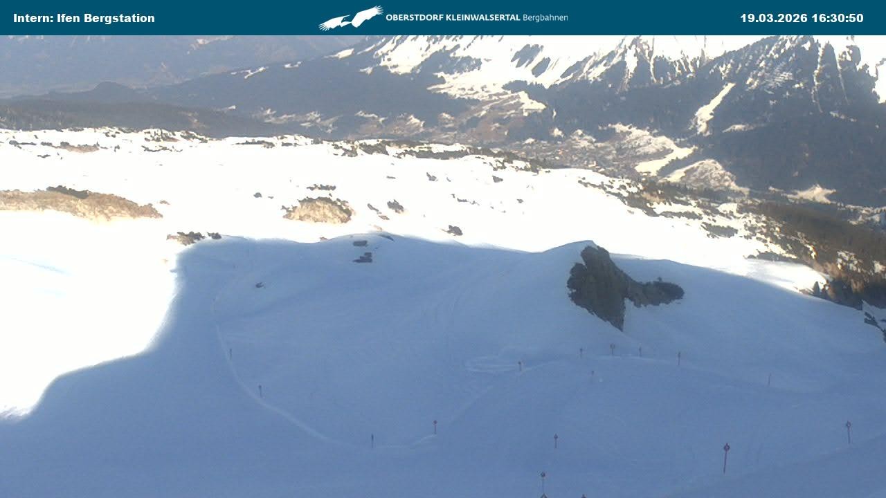 Archiv Foto Webcam Kleinwalsertal Ifenbergbahn - Station Hahnenköpfle