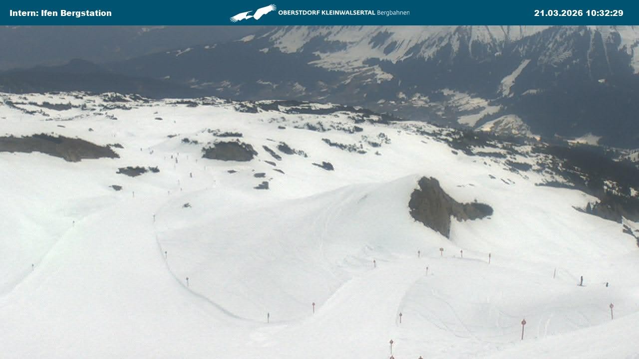 Archived image Webcam Top Station Hahnenköpfle - Ifenbergbahn