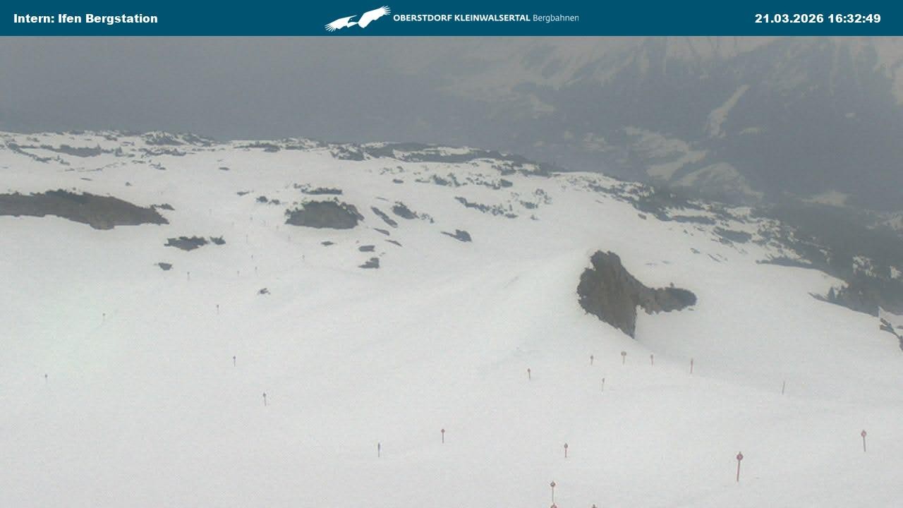 Archived image Webcam Top Station Hahnenköpfle - Ifenbergbahn