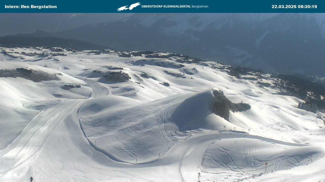 Archiv Foto Webcam Kleinwalsertal Ifenbergbahn - Station Hahnenköpfle